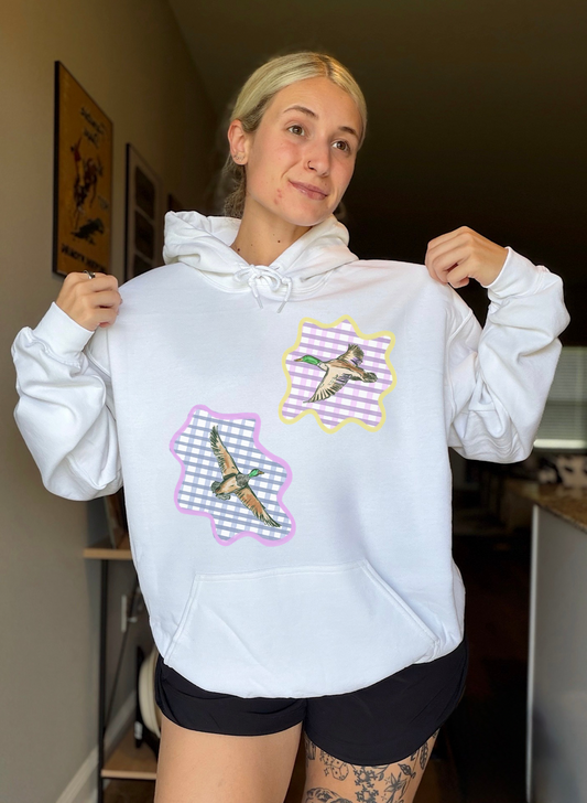 Gingham Mallards Hoodie