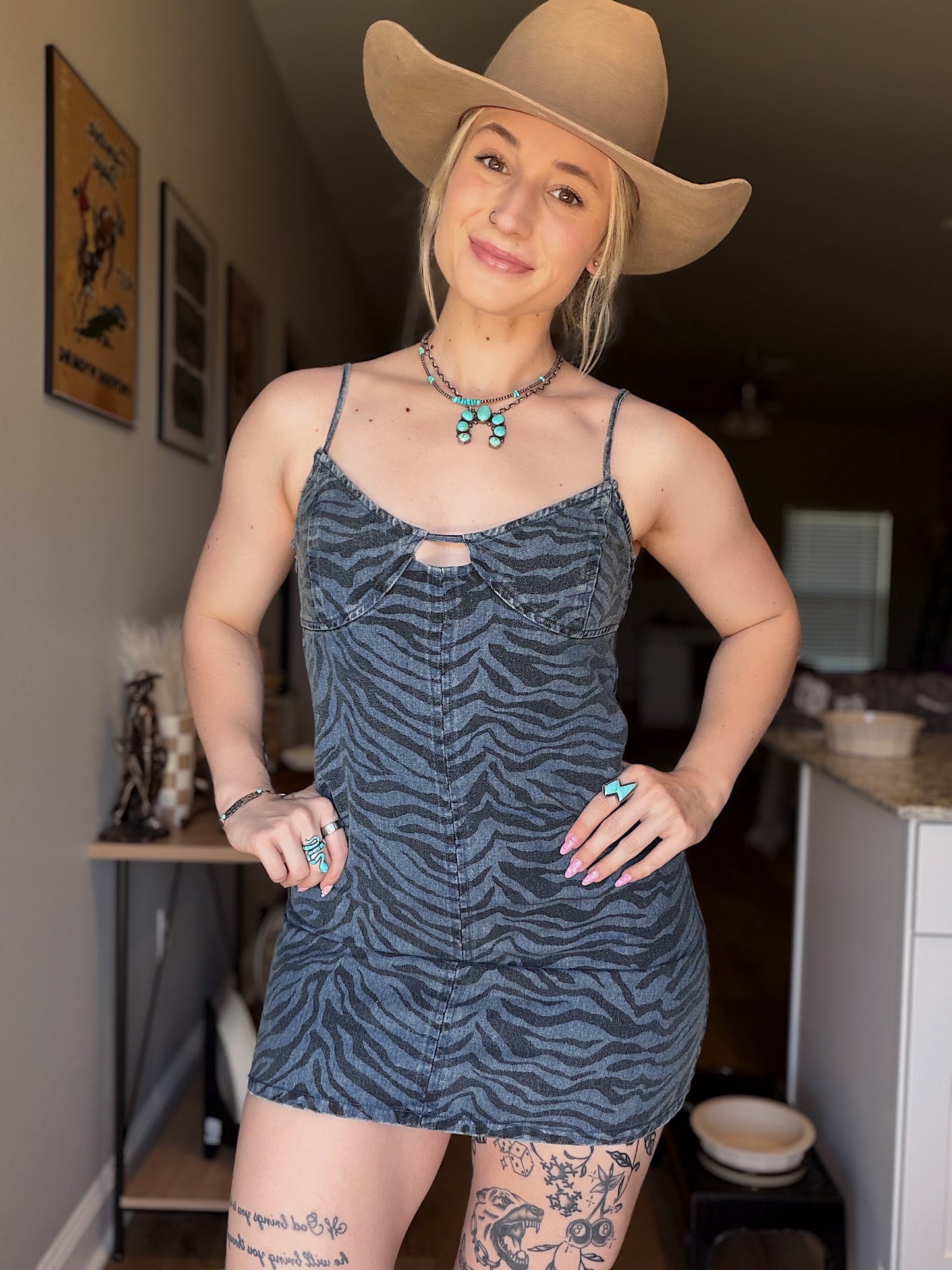 Zebra Mini Dress