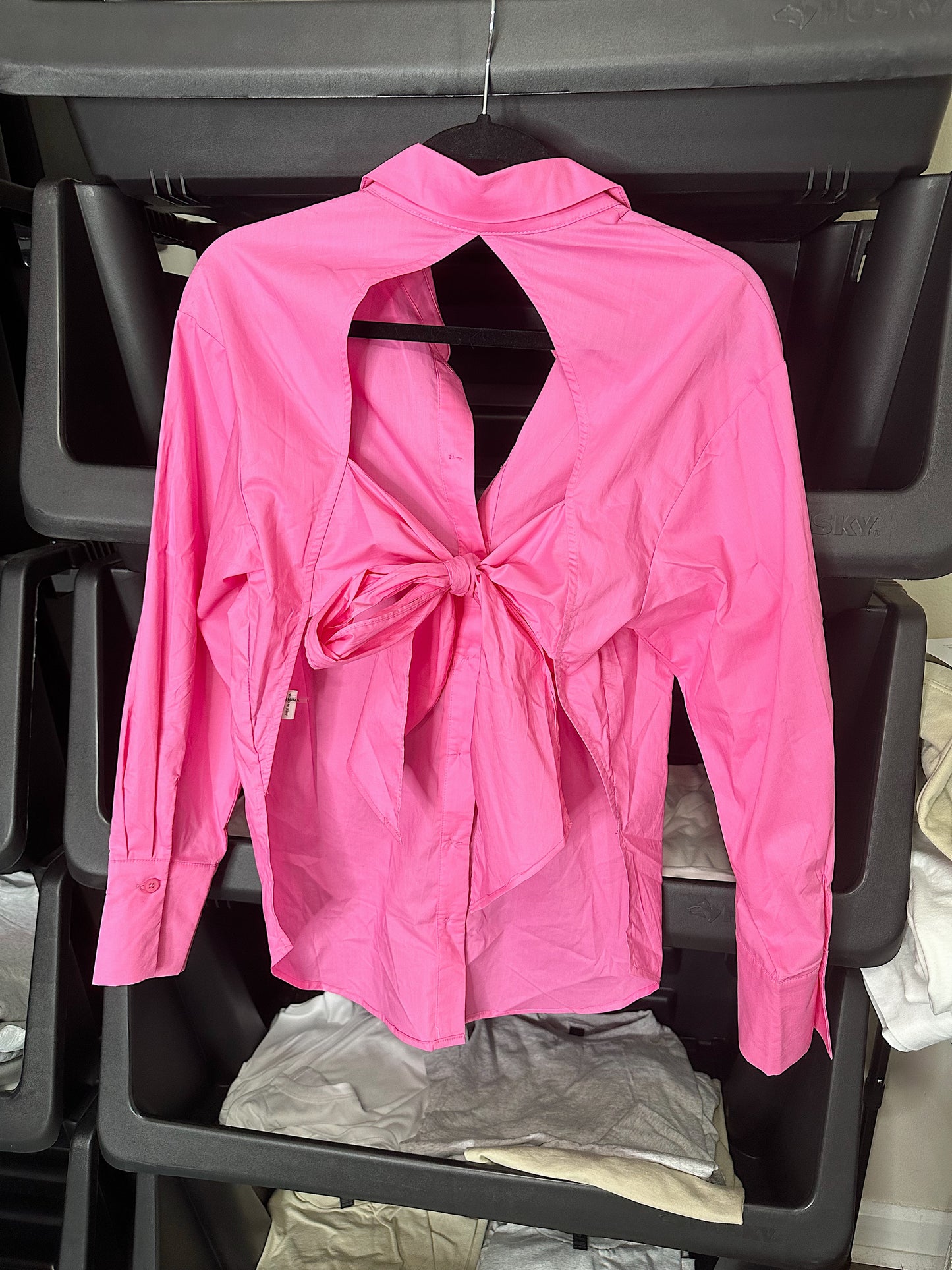 Open Back Button Down