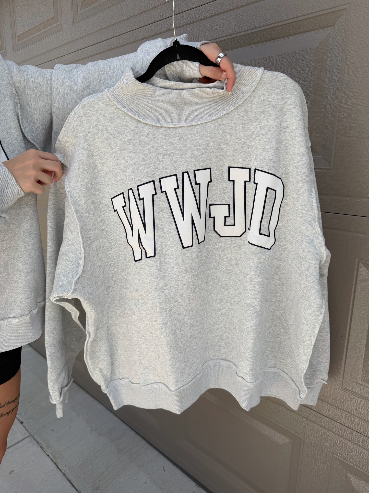 WWJD Mock Neck Sweatshirt