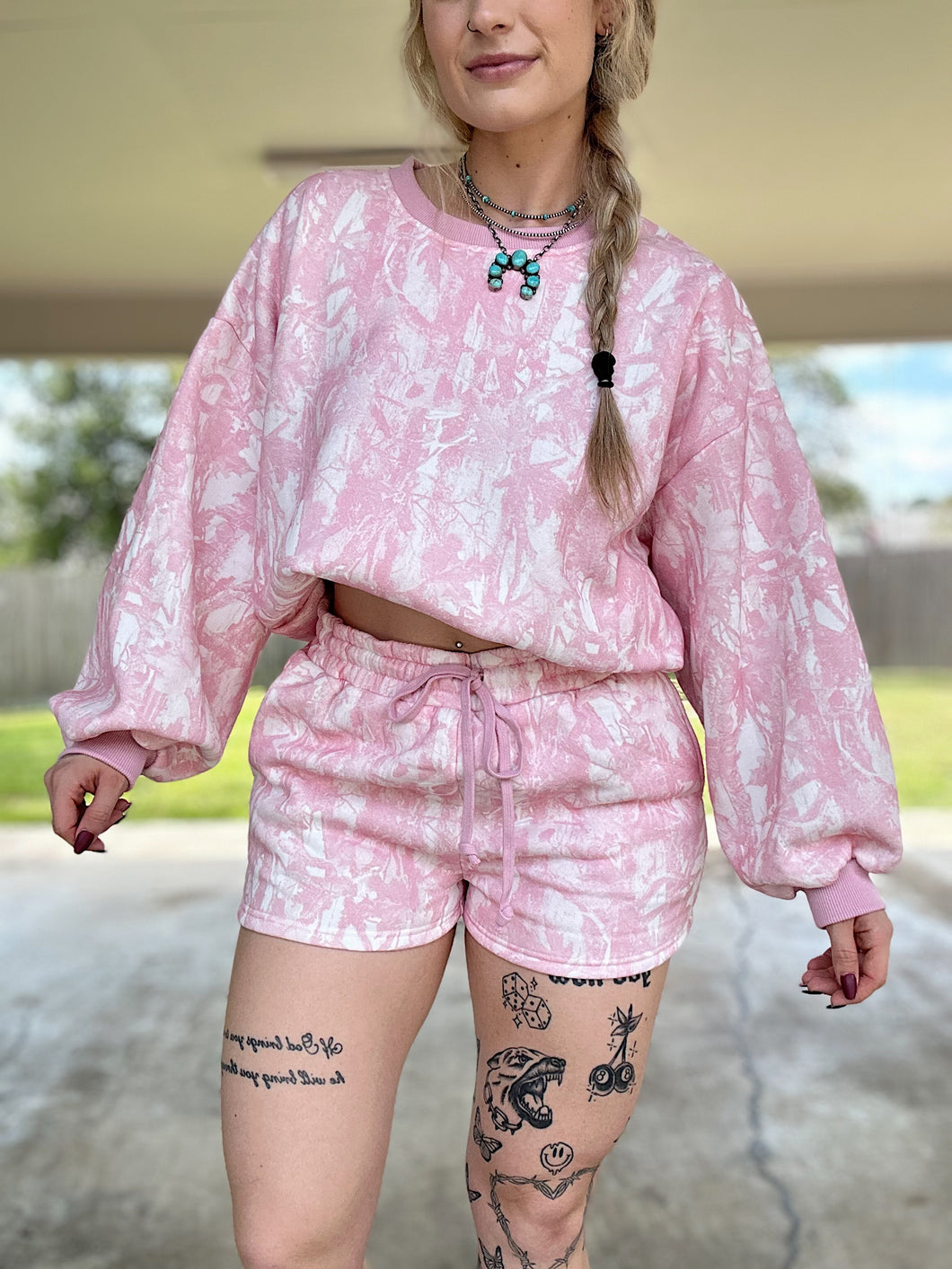 Pink Camo Matching Set