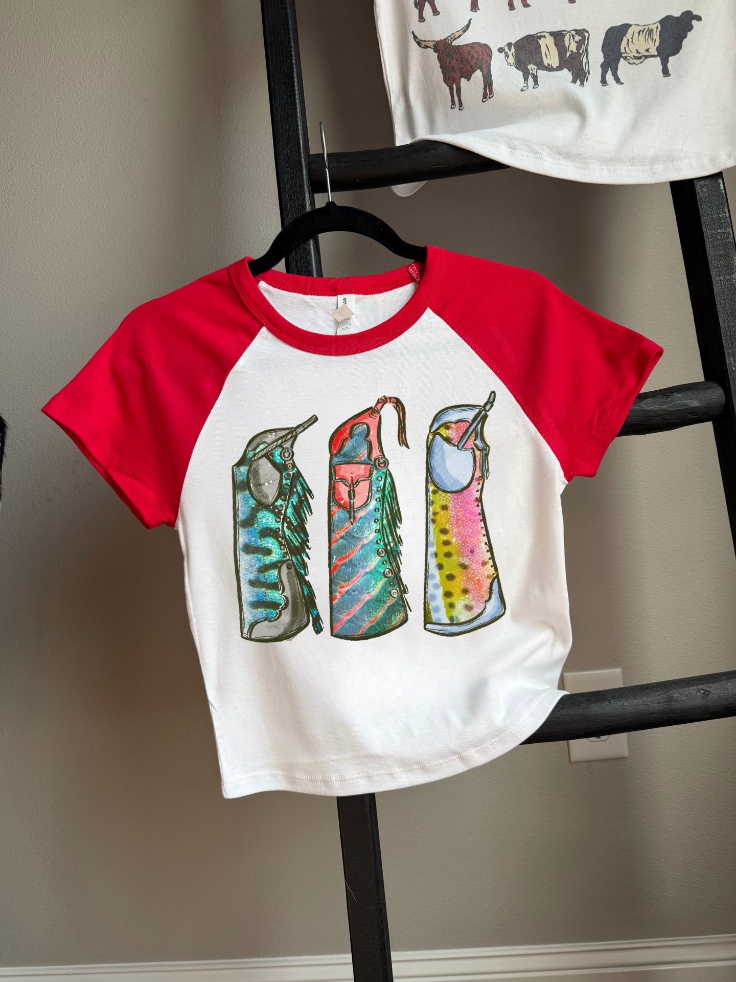 Fishie Print Chaps Baby Tee
