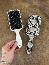 Load image into Gallery viewer, Conchos &amp; Cow Print Hairbrush
