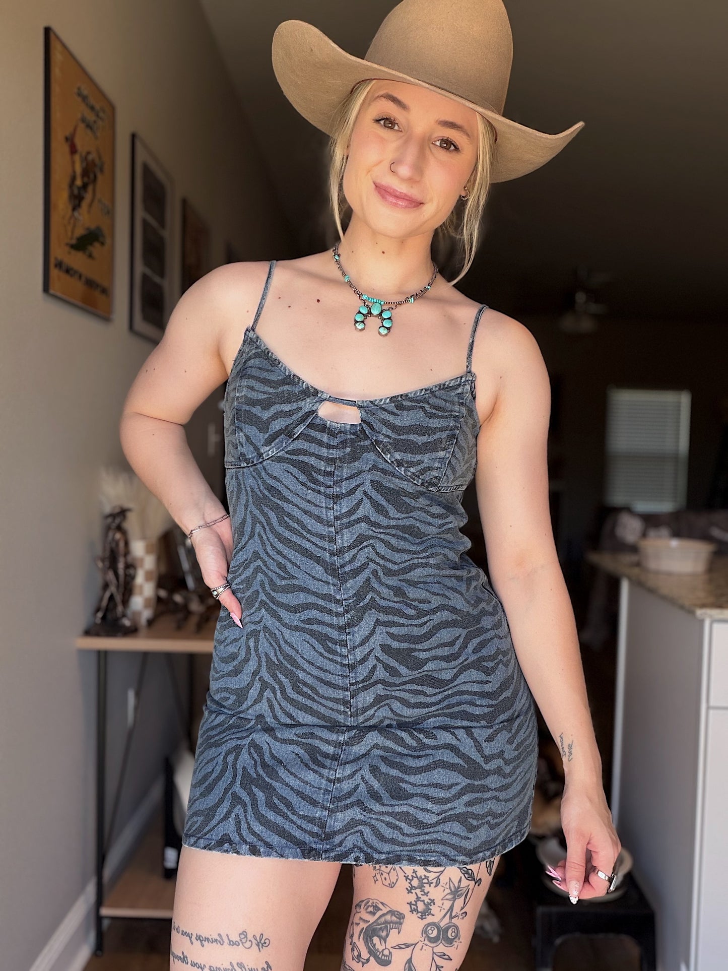 Zebra Mini Dress