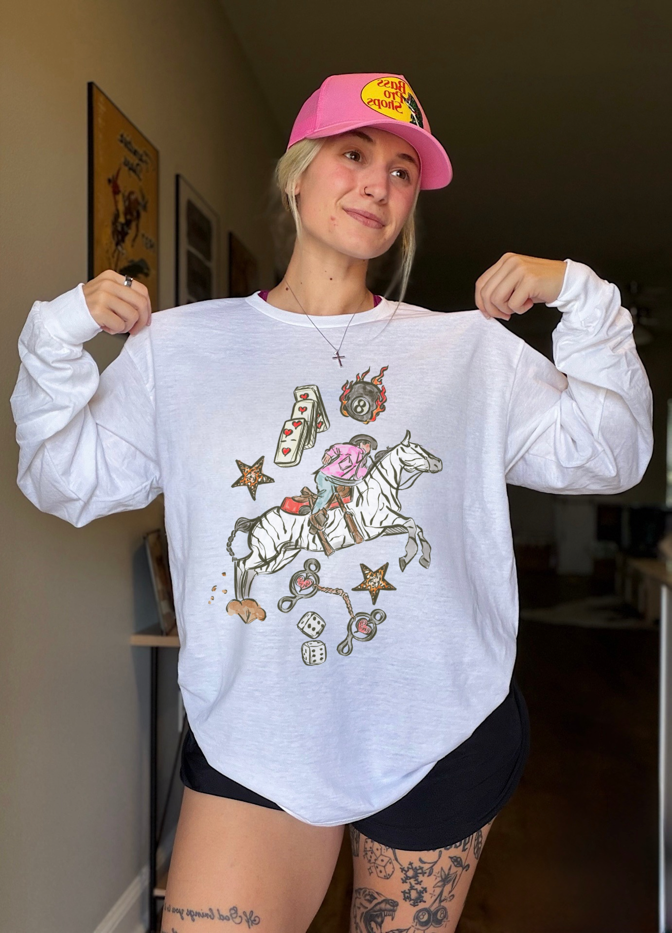 Wild Card Cowboy Long Sleeve Tee