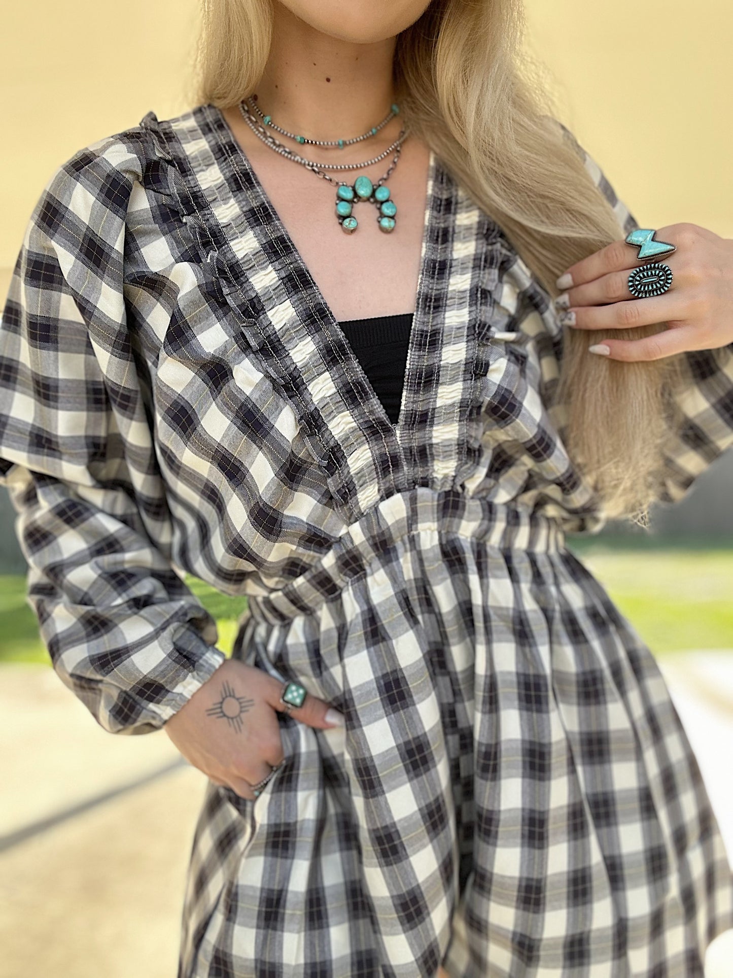 The Plaid Romper