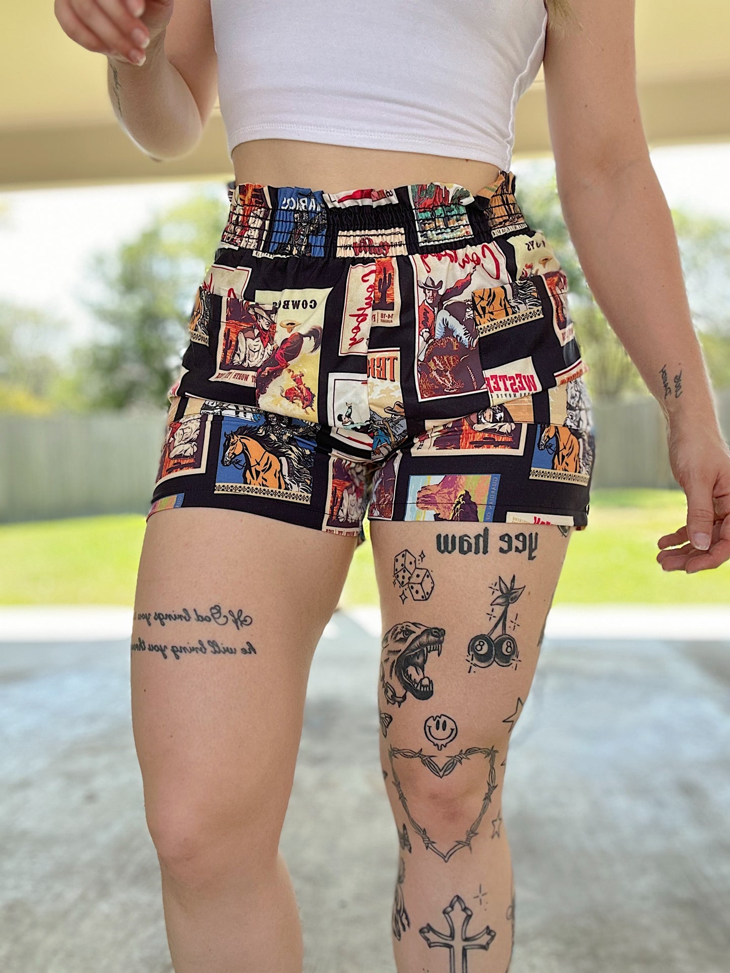 Vintage Rodeo Poster Shorts