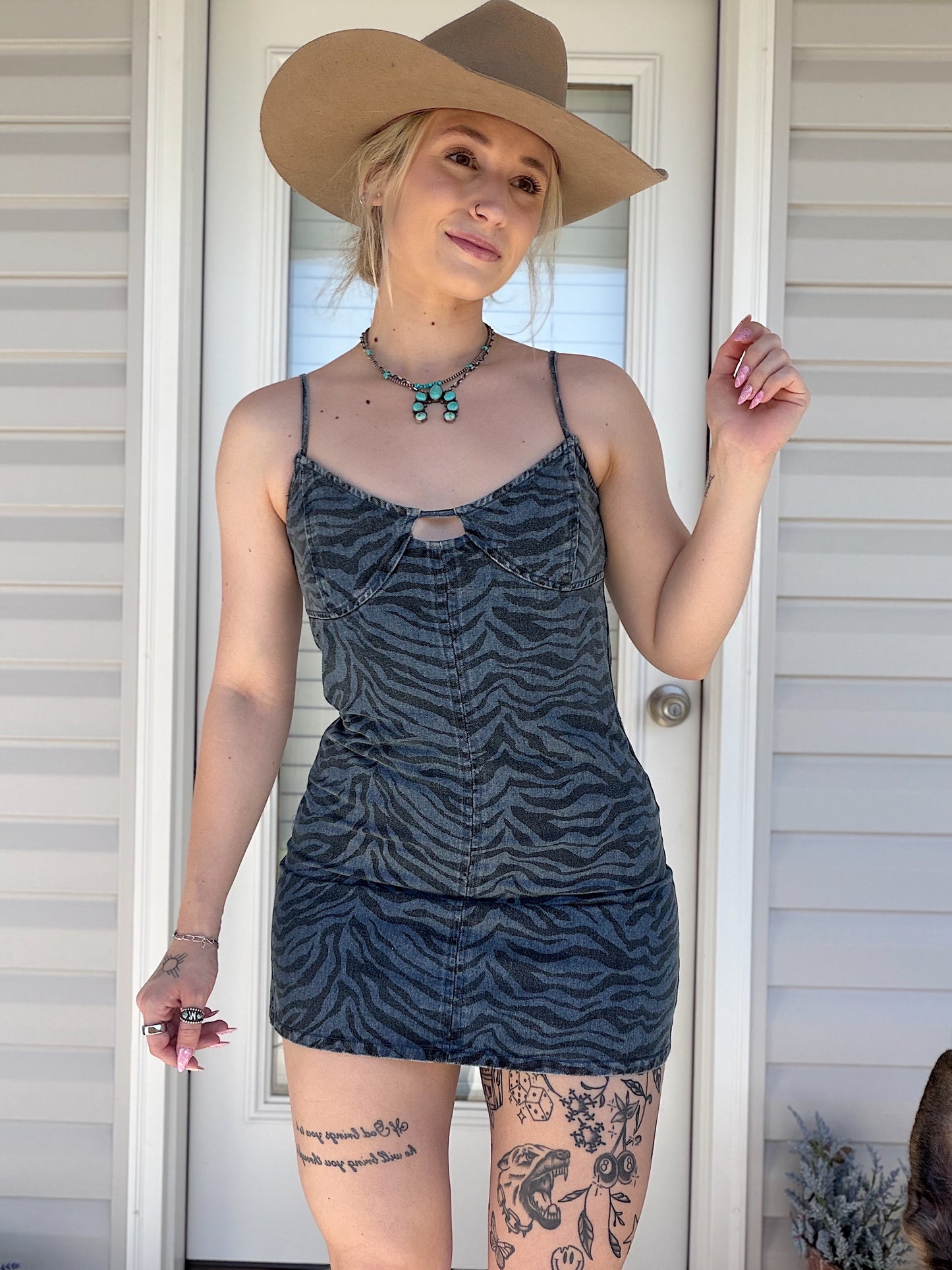 Zebra Mini Dress