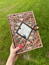 Load image into Gallery viewer, Tooled Leather Bible Cover (Style 6)
