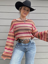 Load image into Gallery viewer, The Boho Stripped Sweater
