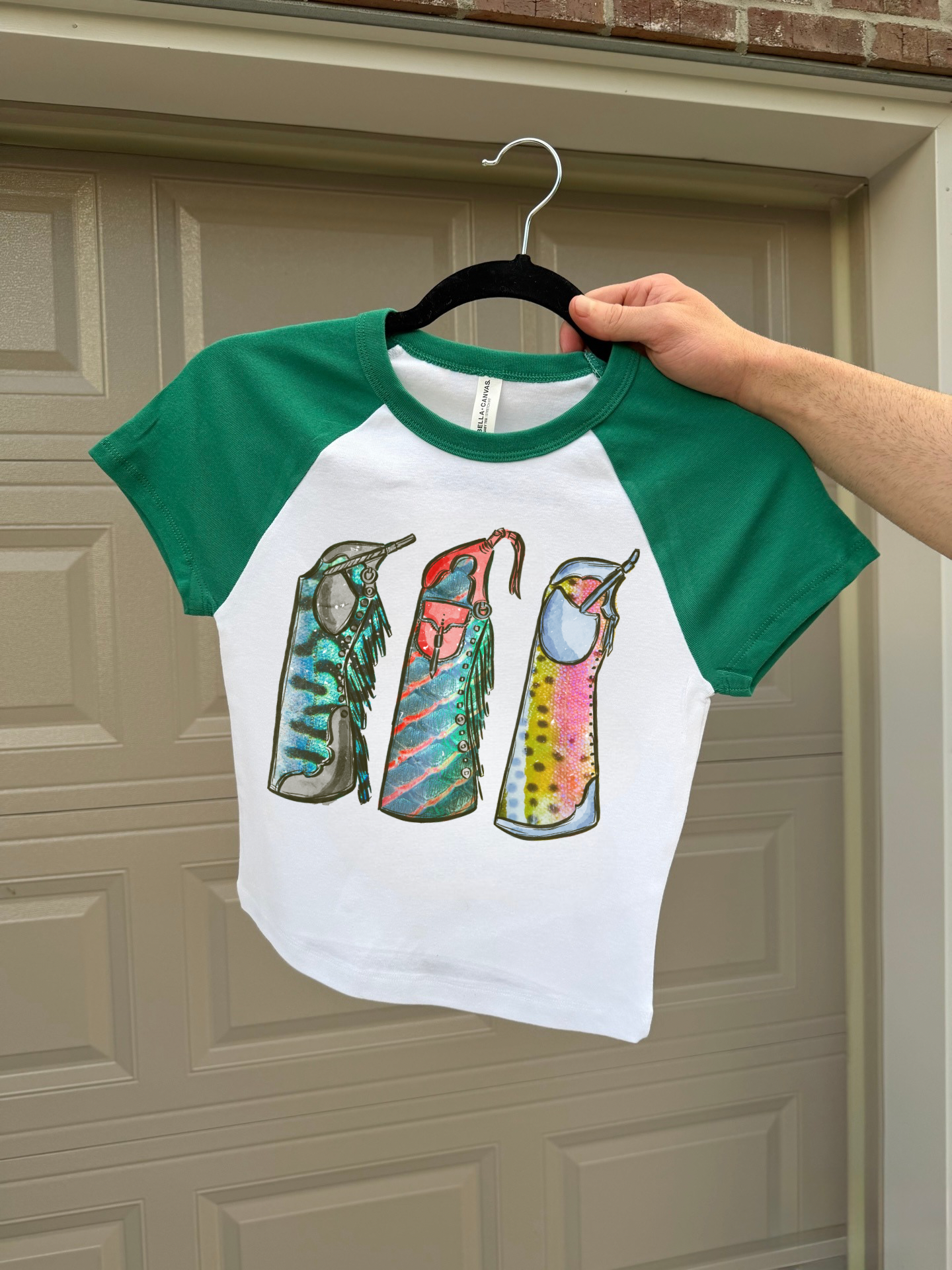 Fishie Print Chaps Baby Tee