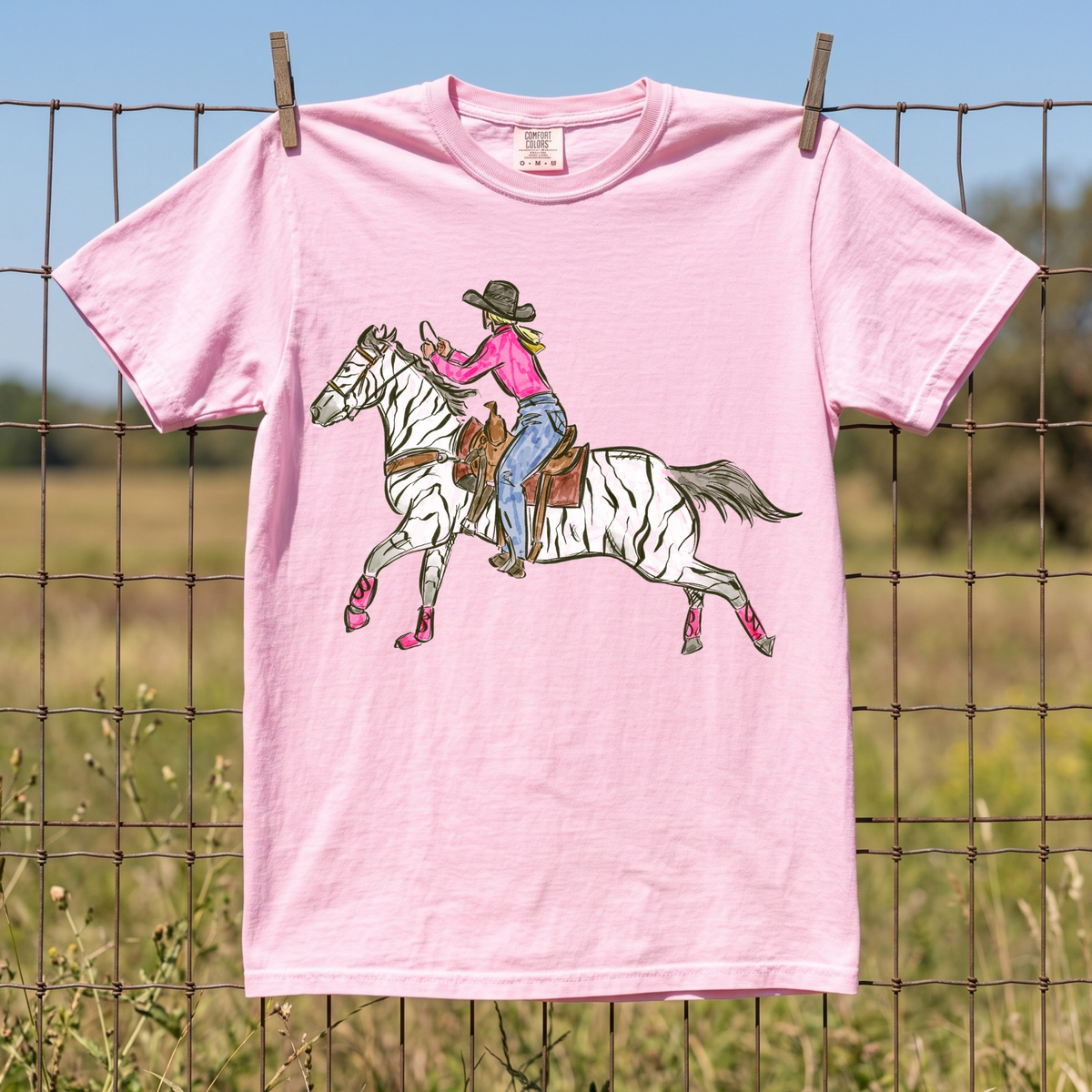 Cowgirl Chaos COMFORT COLORS TEE