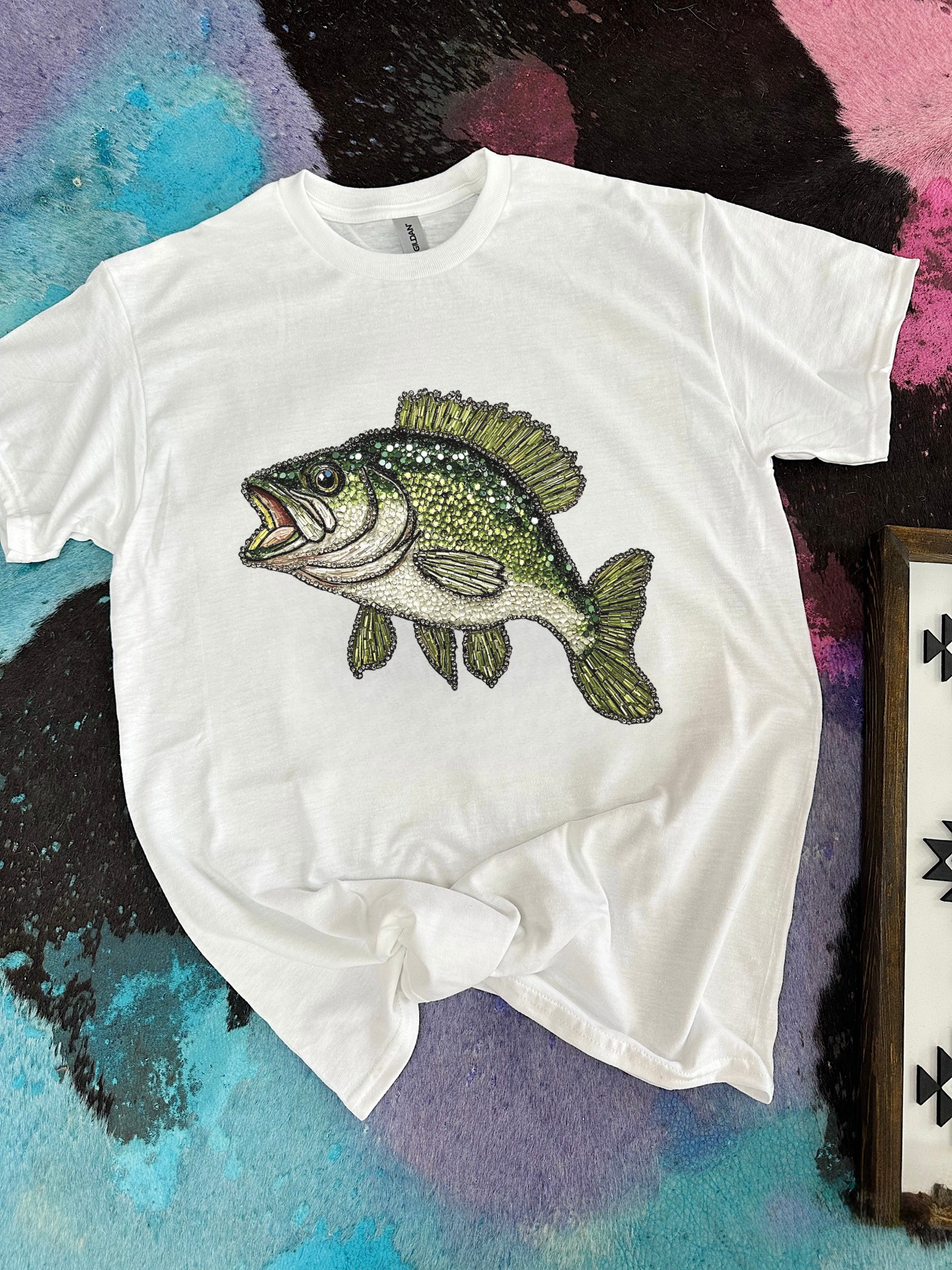 Rhinestone Bass TEE or CREWNECK