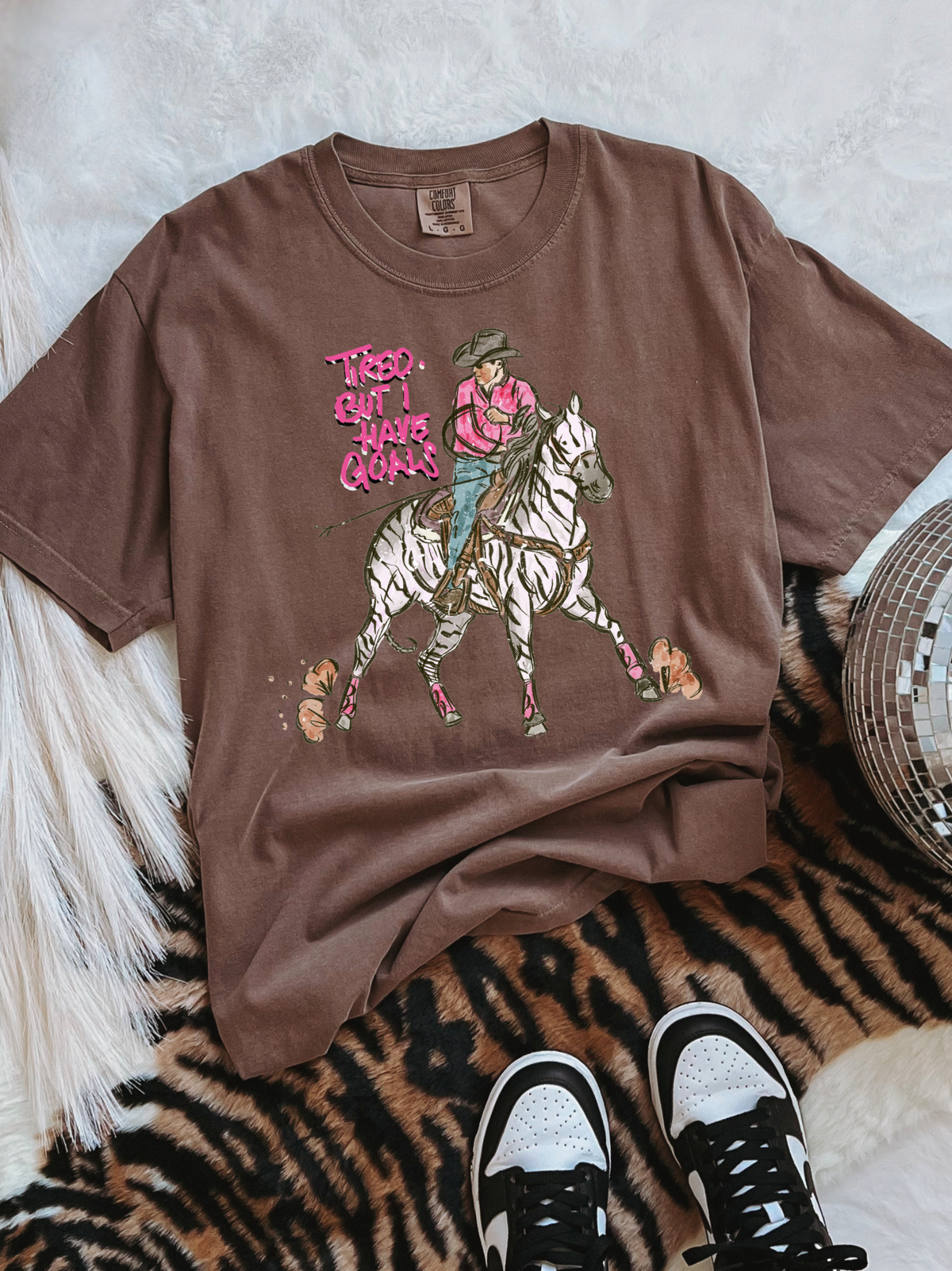 Tired But I Have Goals COMFORT COLORS TEE
