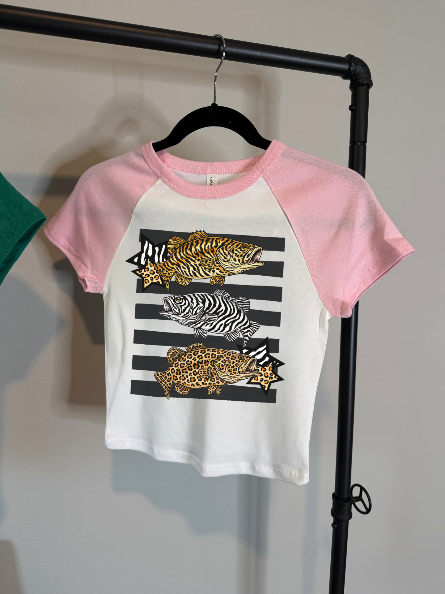 Animal Print Fish Baby Tee