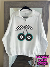 Load image into Gallery viewer, 8 Ball Cherries Quarter Zip
