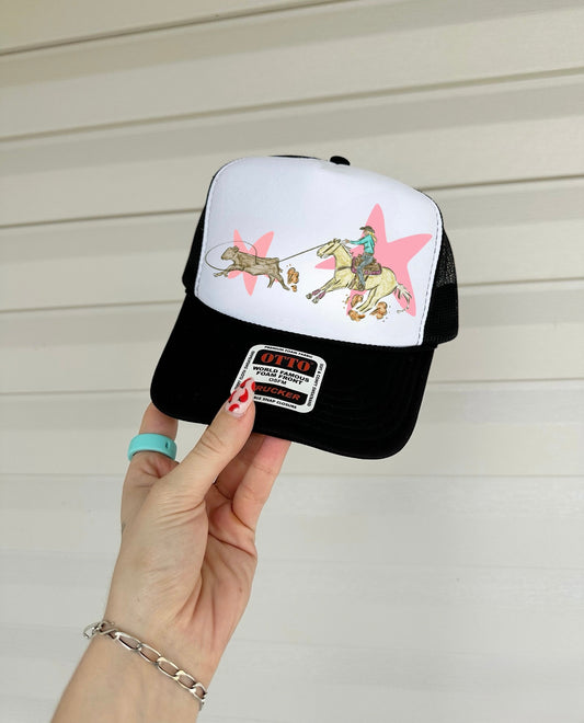 Cowgirl Roundup Trucker Hat (Multiple Color Options)