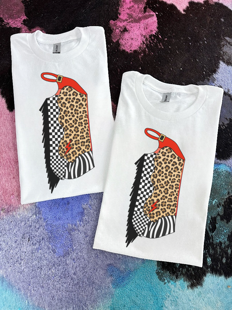Leopard Chap Tee or Crewneck
