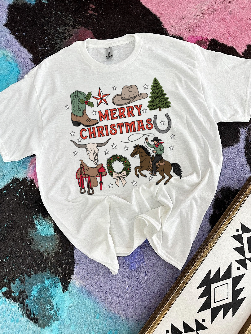 Wild West Christmas TEE or CREWNECK