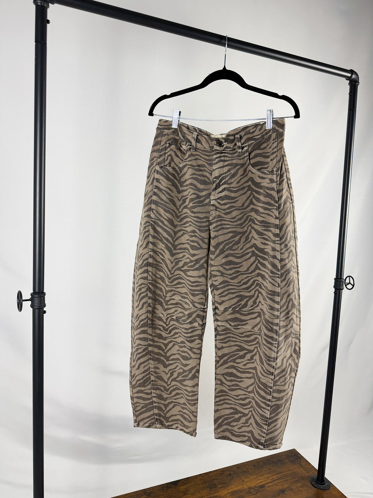 The Zebra Barrel Jeans