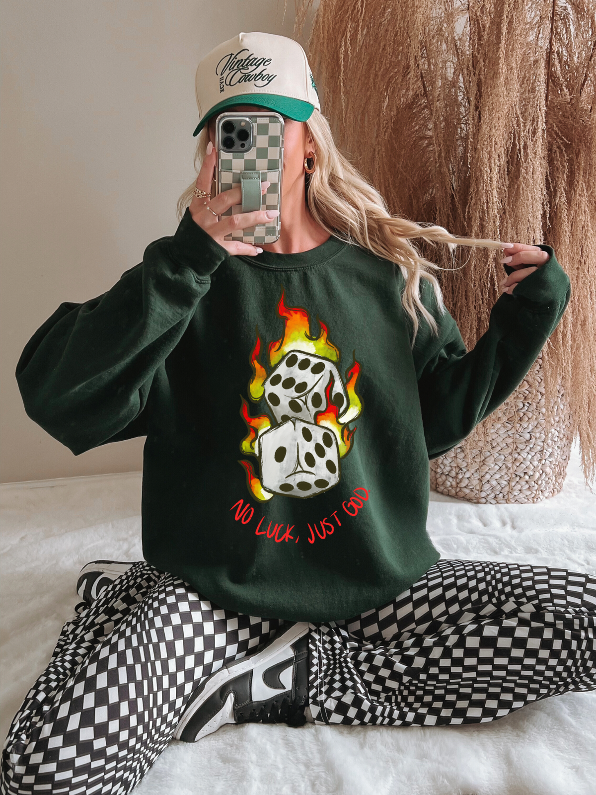 No Luck, Just God Crewneck