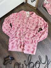 Load image into Gallery viewer, Pink Cattle Brand Shacket
