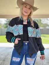 Load image into Gallery viewer, Retro Bomber (Turquoise)
