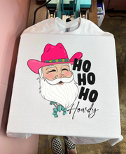 Load image into Gallery viewer, Ho Ho Ho Howdy Tee or Crewneck
