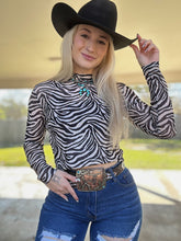 Load image into Gallery viewer, Cowgirl Safari Mesh Top
