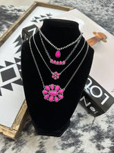 Load image into Gallery viewer, Large Hot Pink Squash Necklace
