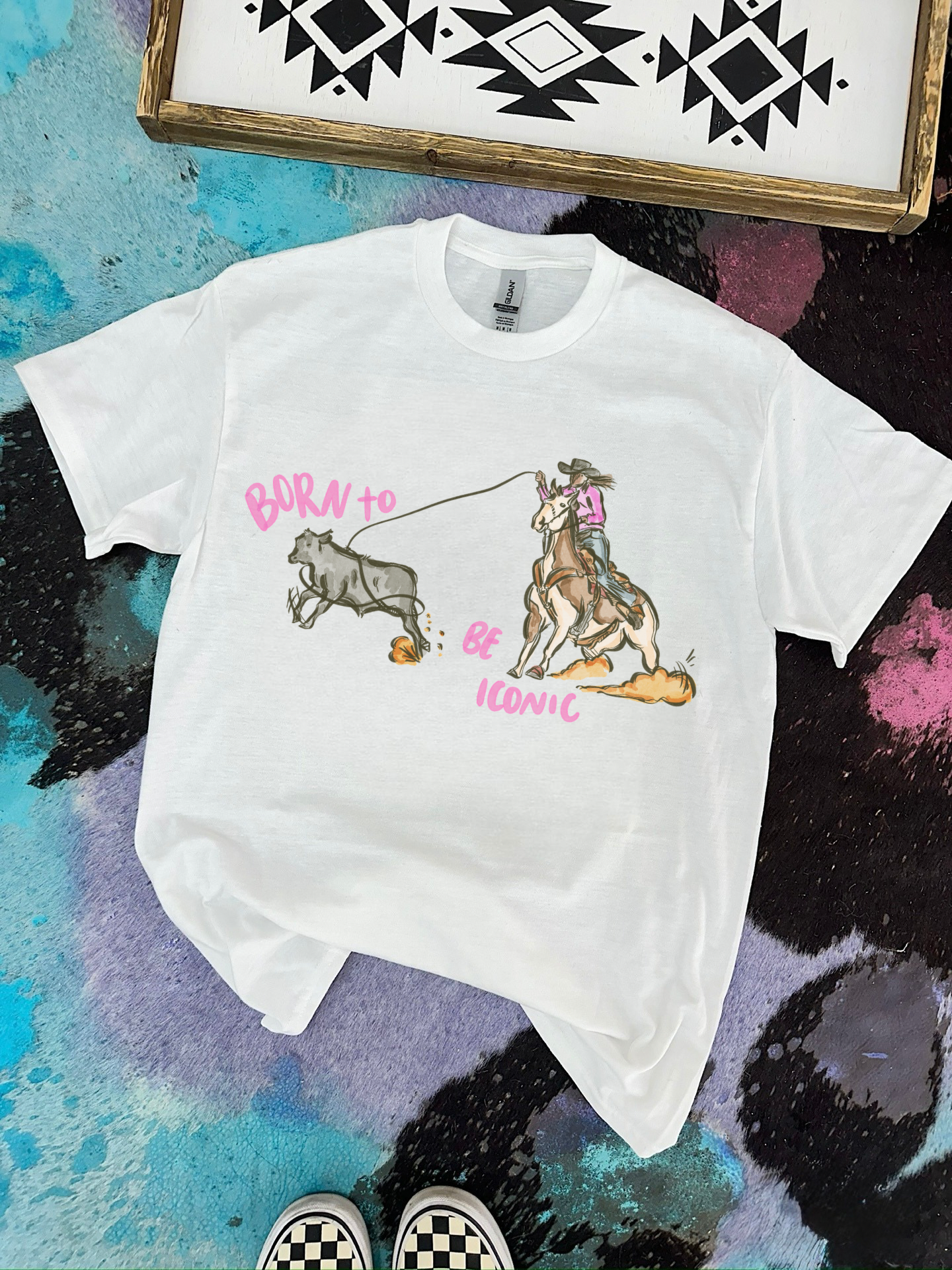 Iconic Cowgirl TEE or CREWNECK