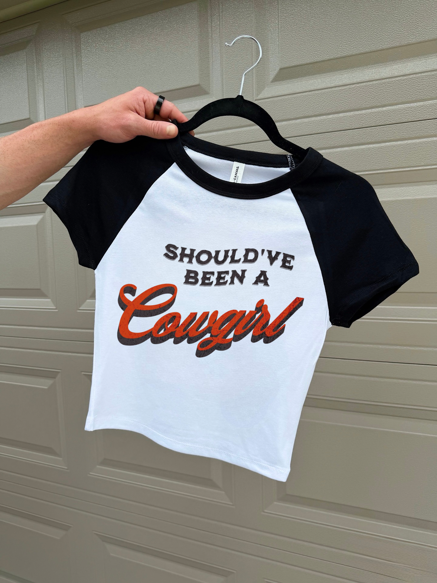 Should’ve Been A Cowgirl Baby Tee