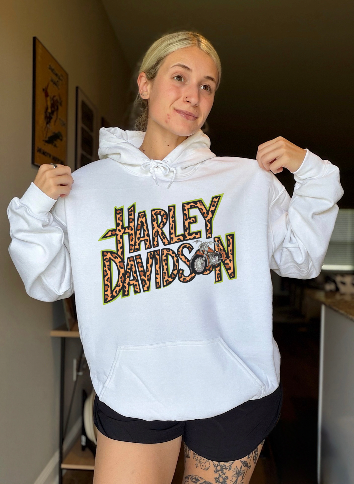 Leopard Harley Hoodie