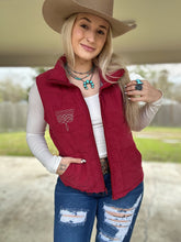Load image into Gallery viewer, Maroon Boot Stitch Vest
