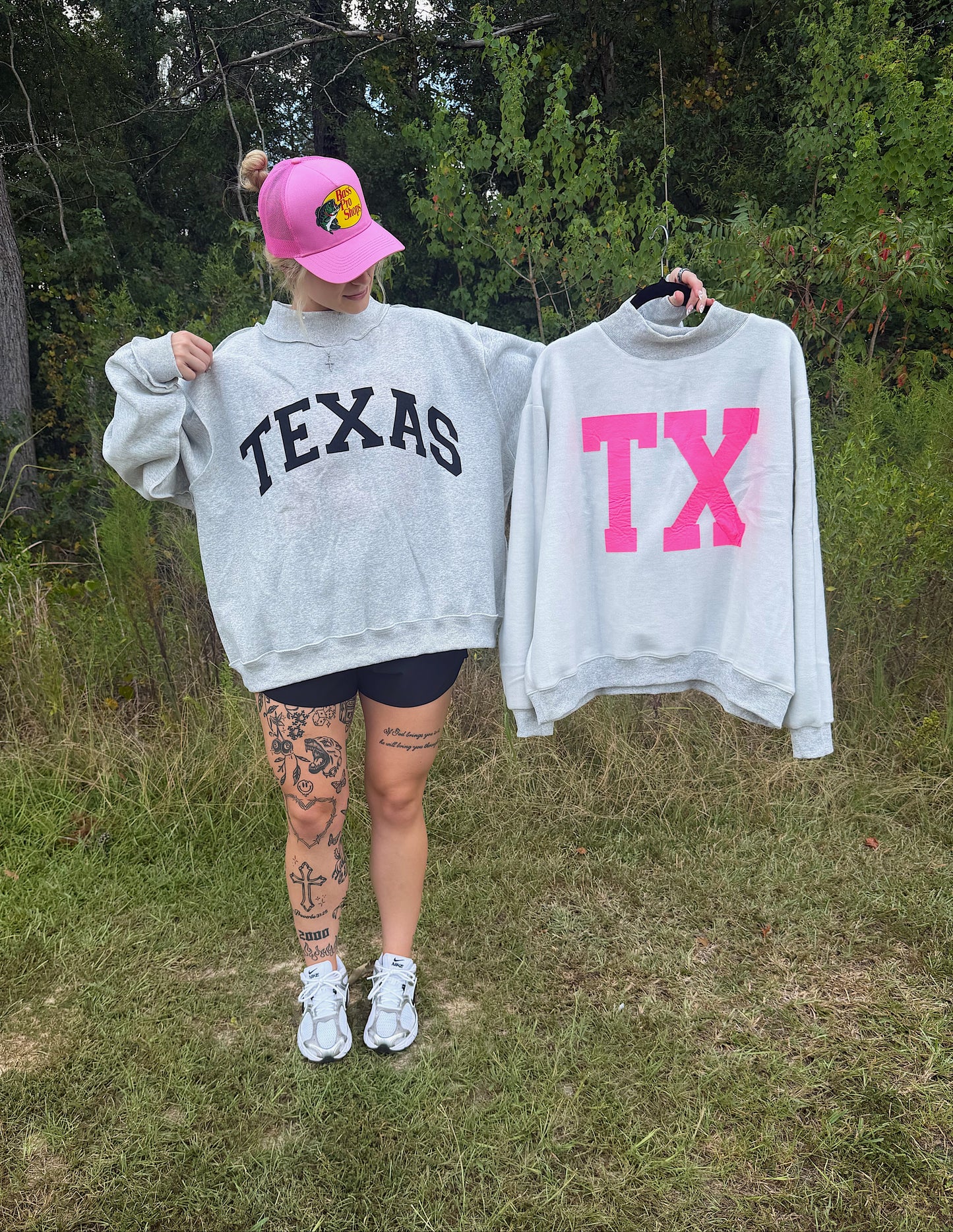 Texas Reversible Mock Neck Sweatshirt