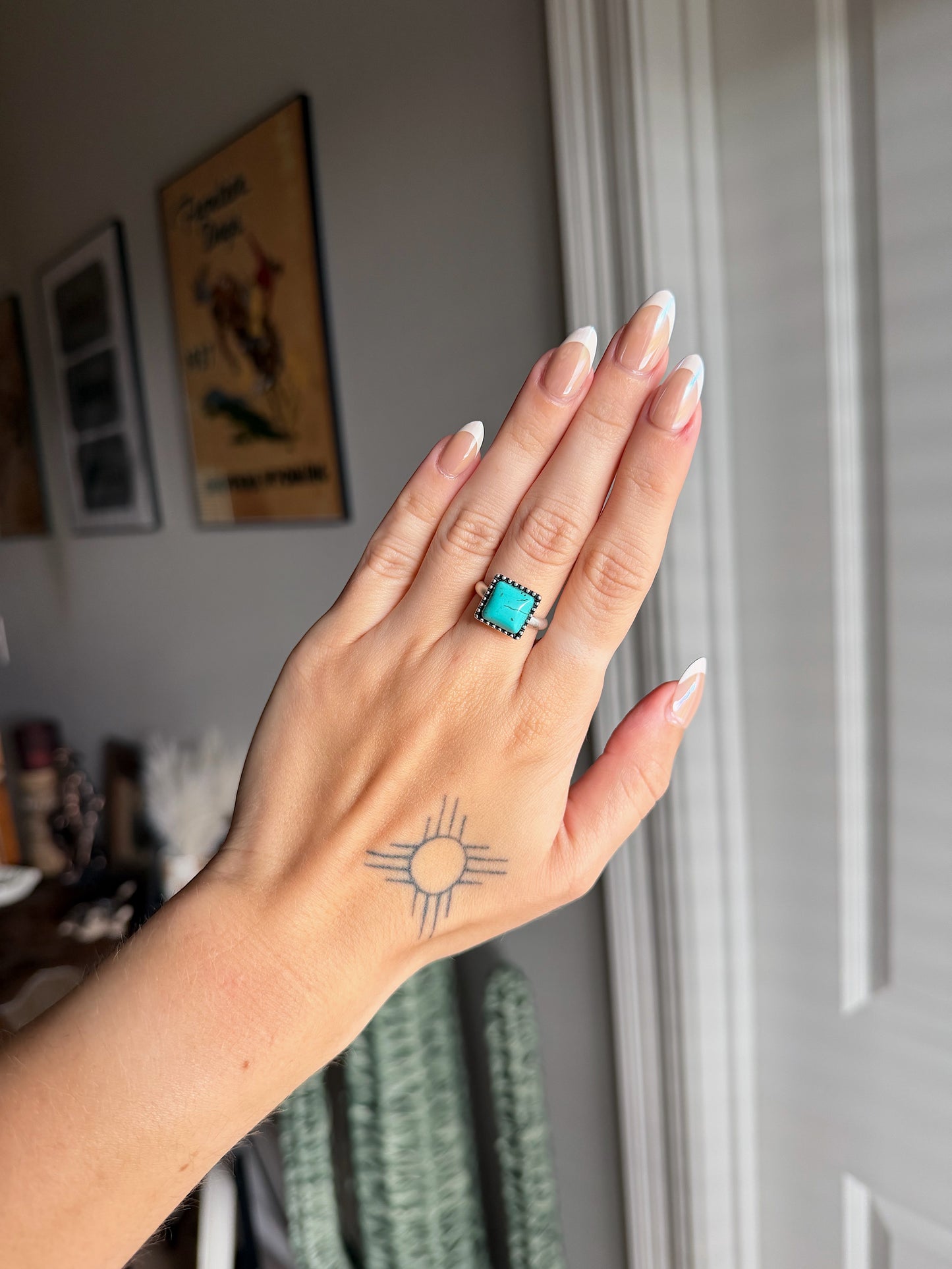 Turquoise Square Ring