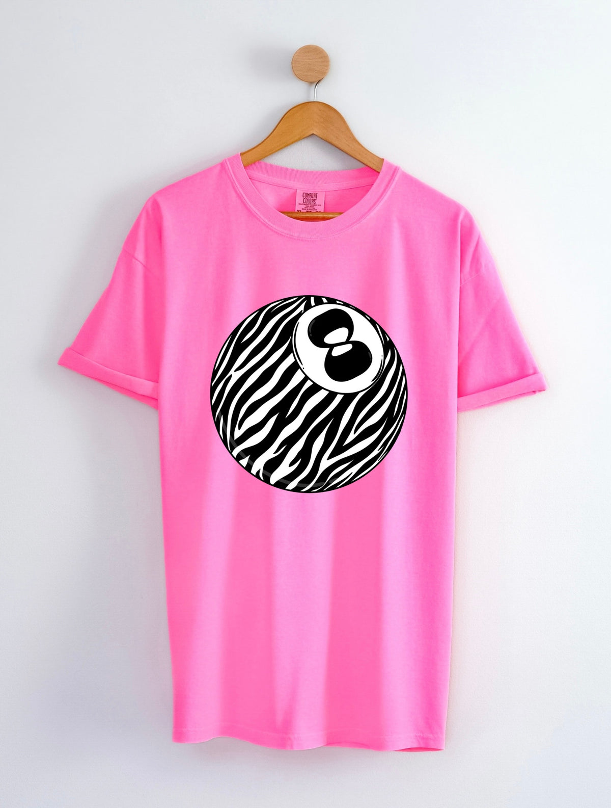 Zebra 8 Ball COMFORT COLORS TEE