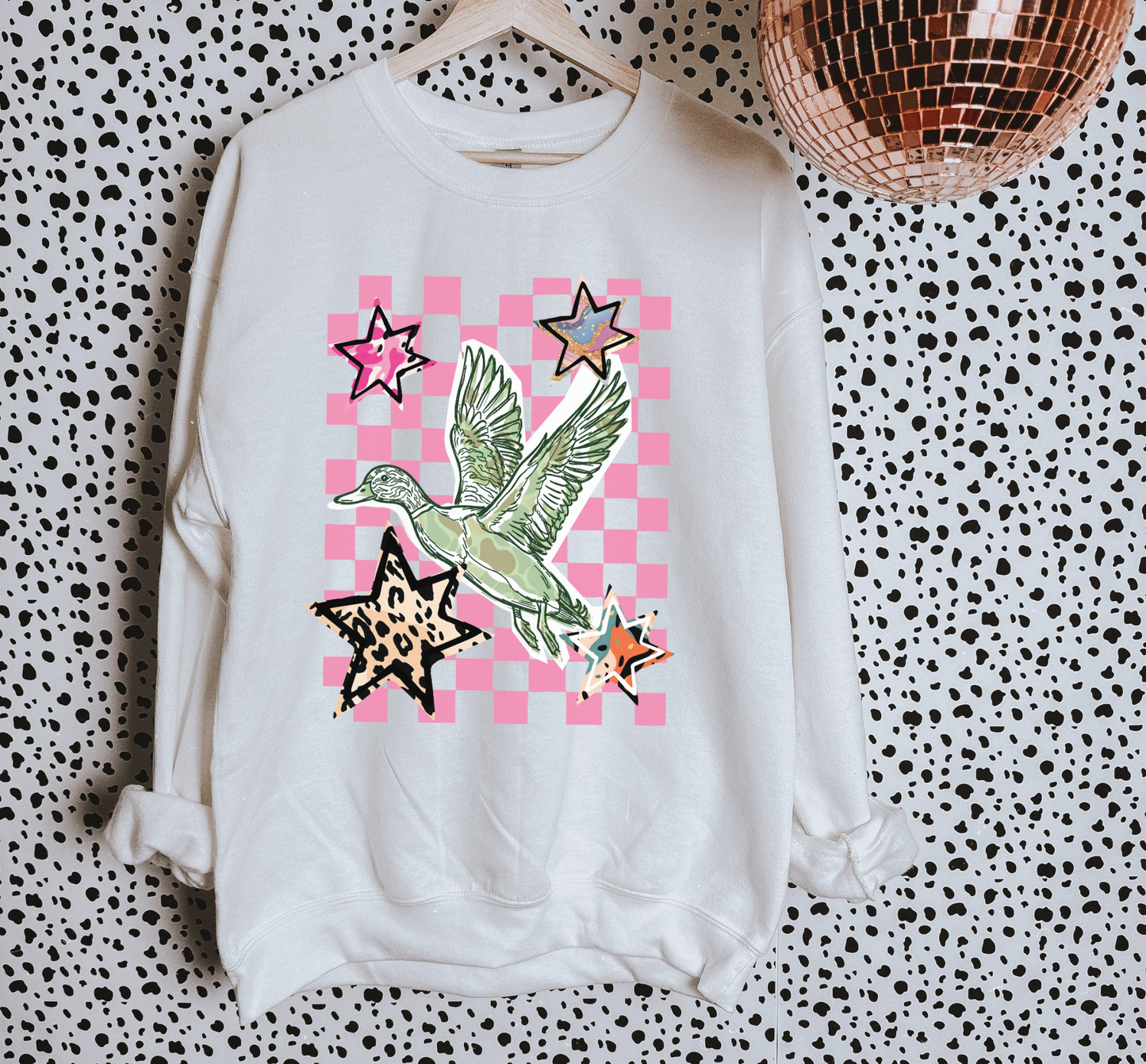 Pink Skies & Duck Vibes TEE or CREWNECK