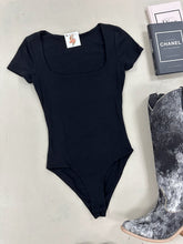 Load image into Gallery viewer, Square Neck Bodysuit (Black)
