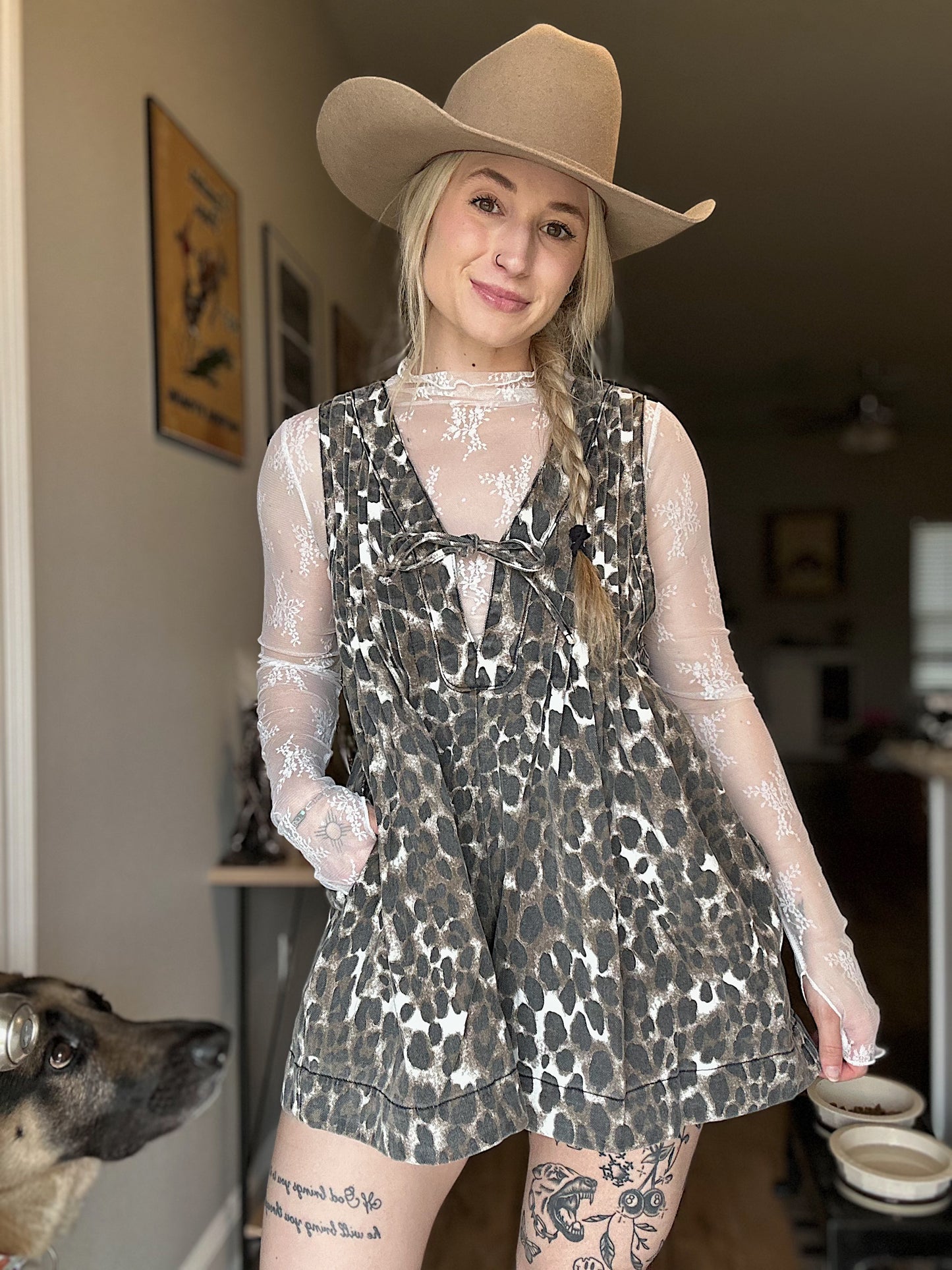 The Leopard Lola Romper