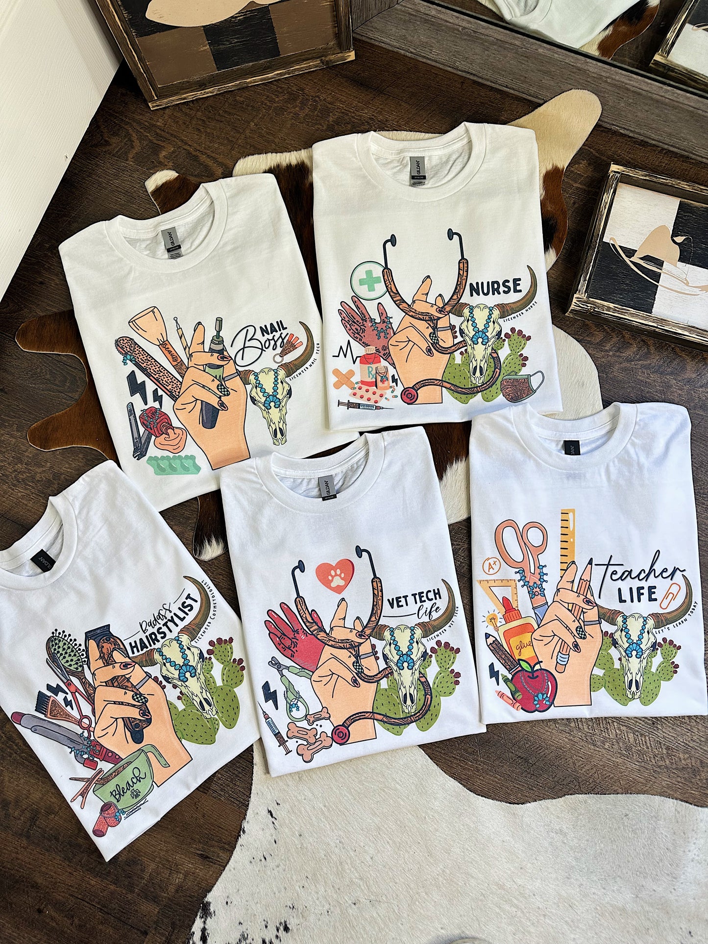 Western Nail Tech TEE, CREWNECK or QUARTER ZIP