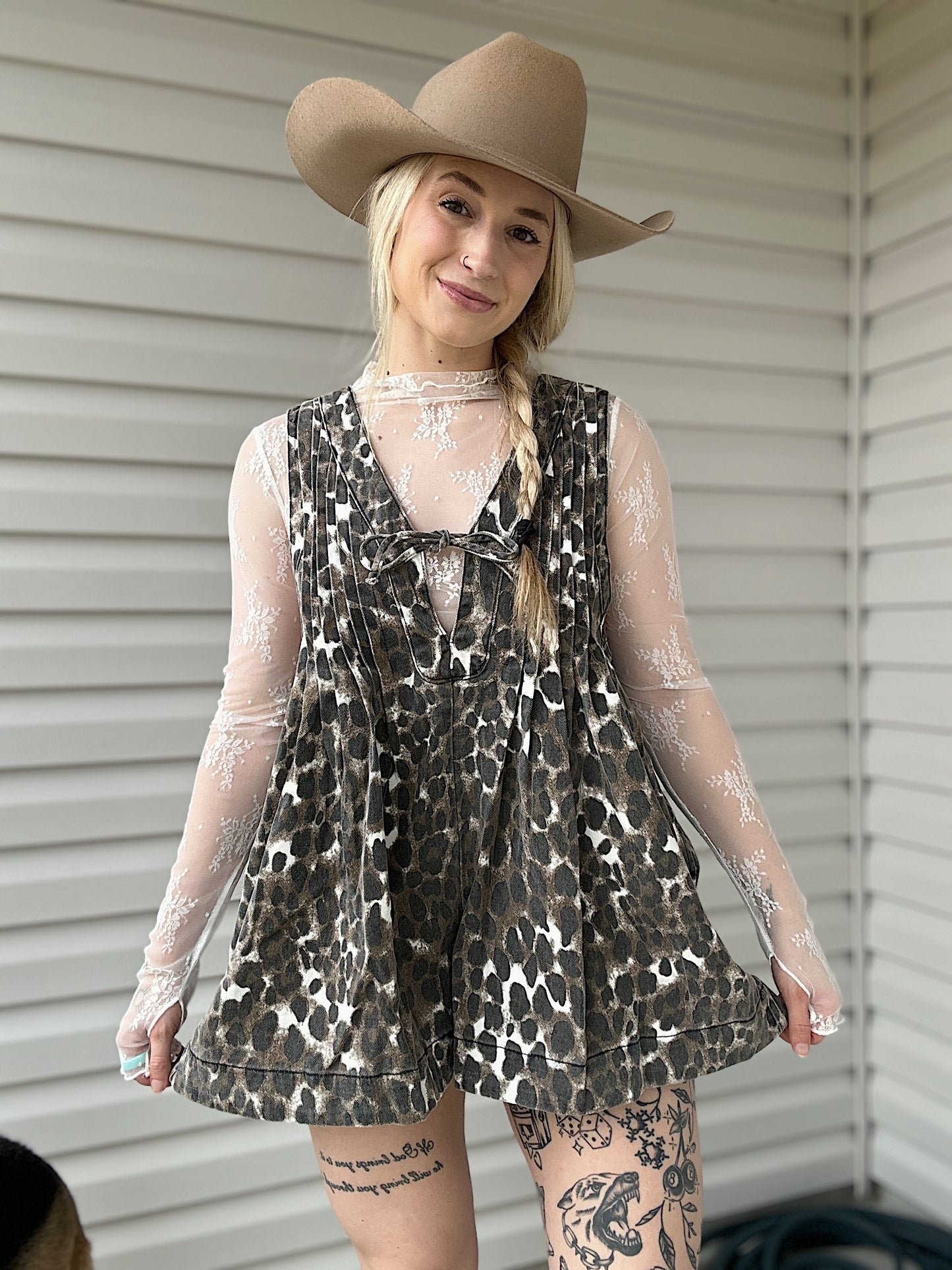 The Leopard Lola Romper