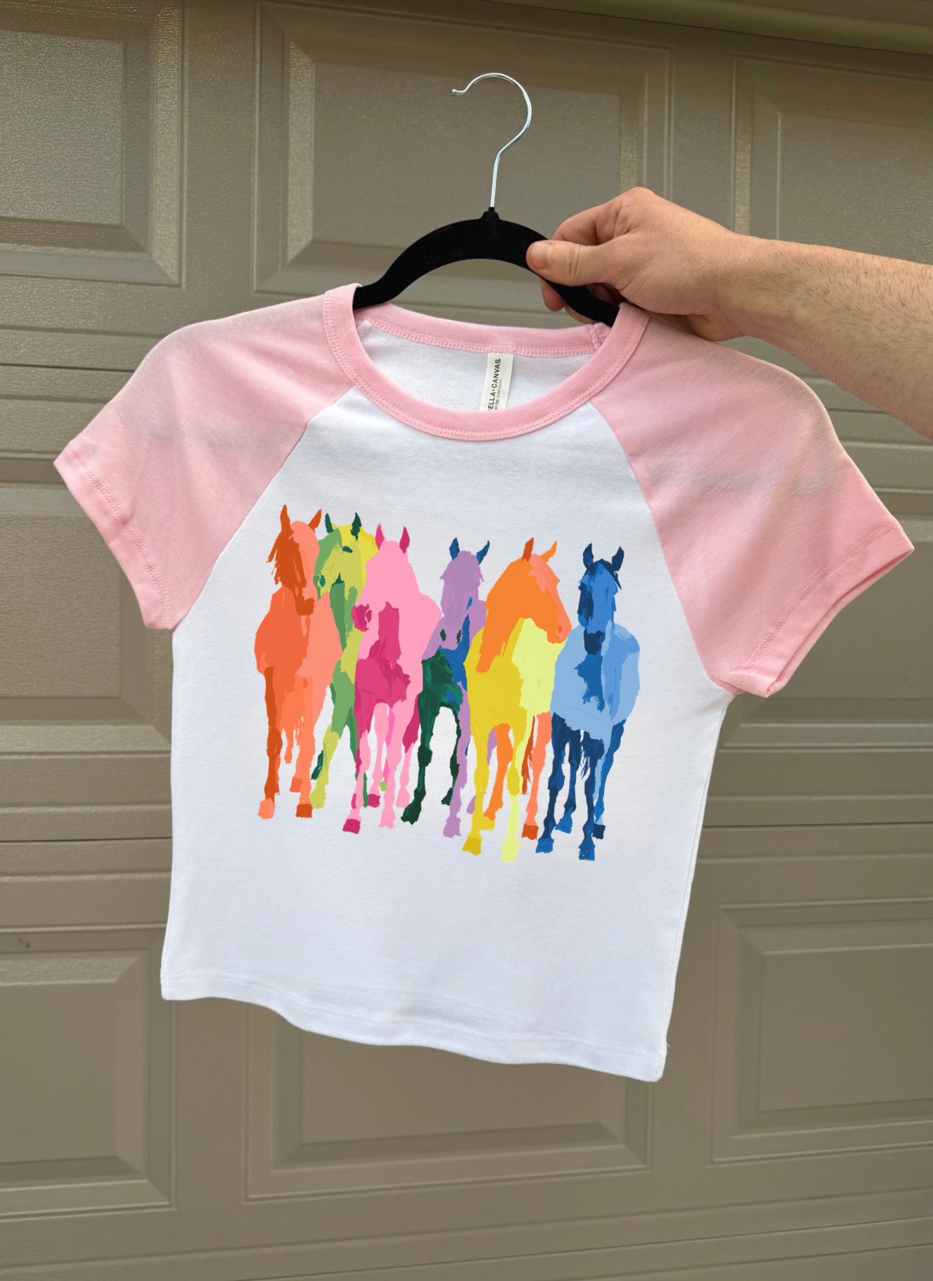 Neon Horses Baby Tee
