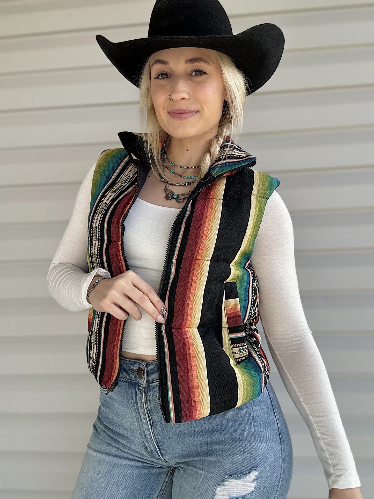 The Serape Puffer Vest
