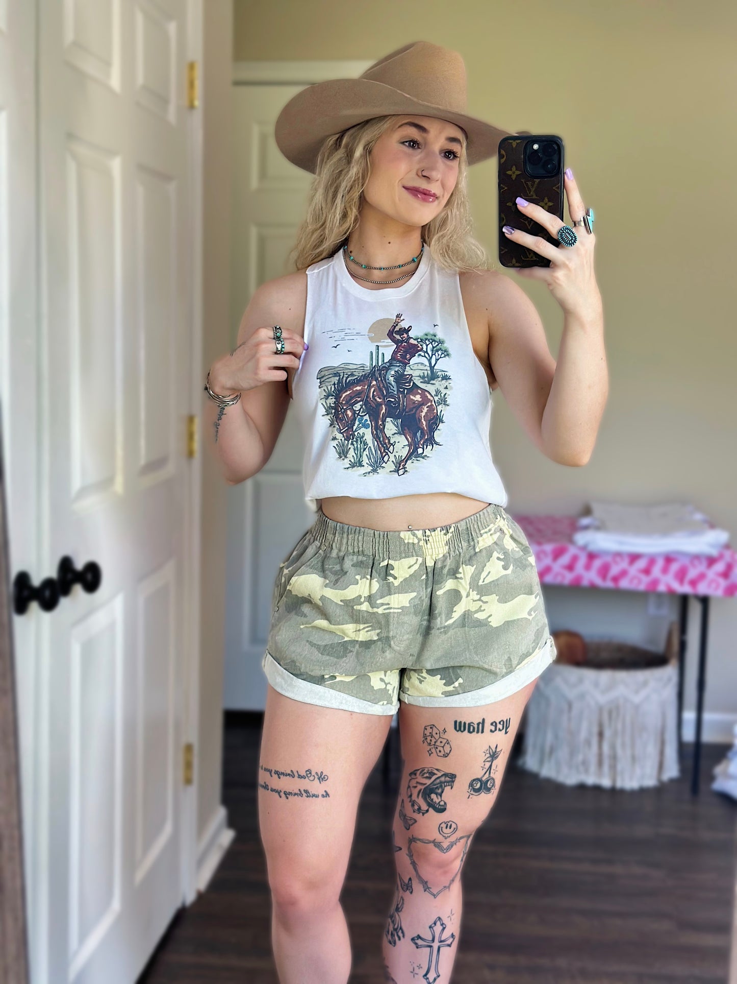 Wild Cowboy Cropped Tank