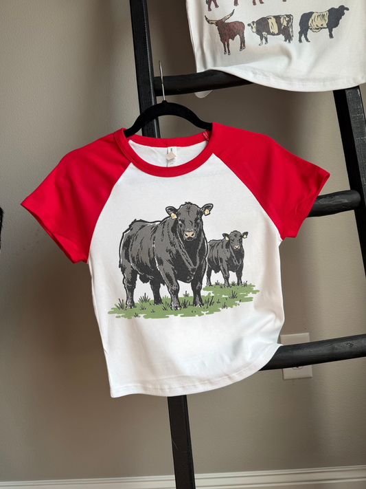 Angus Cow Baby Tee