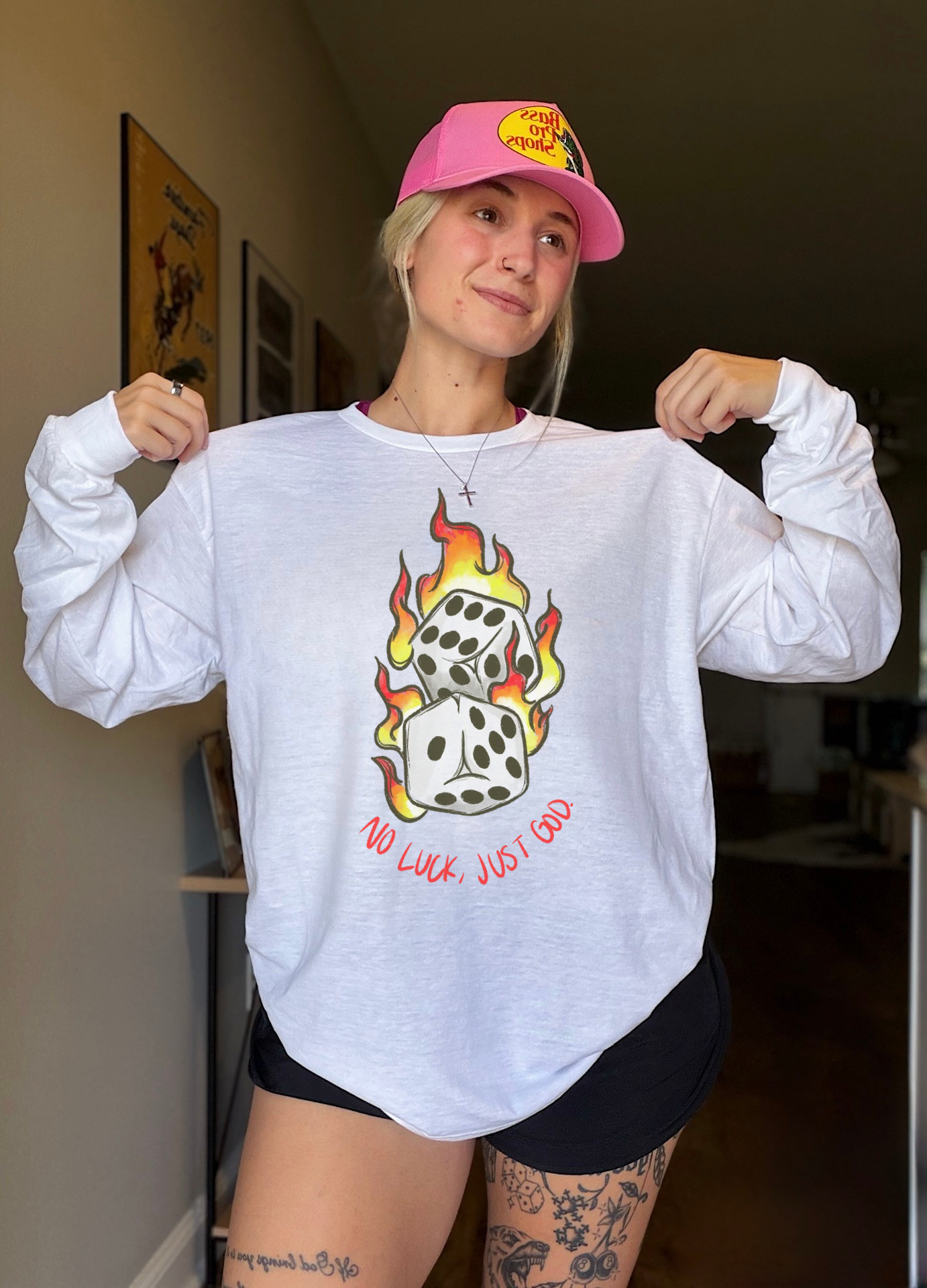 No Luck, Just God Long Sleeve Tee