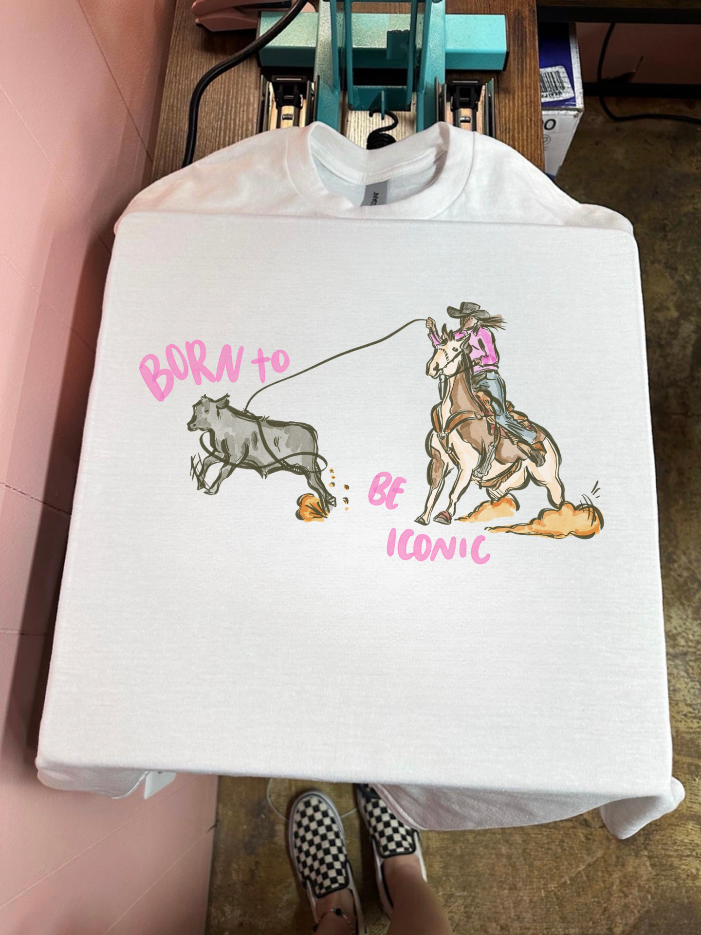 Iconic Cowgirl TEE or CREWNECK