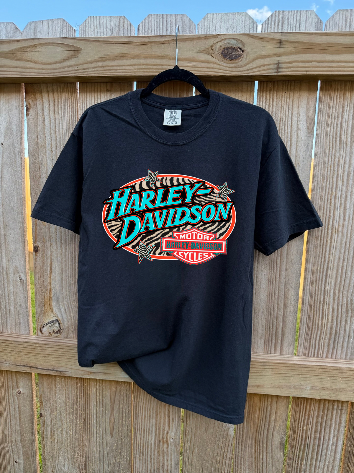Zebra Harley COMFORT COLORS TEE