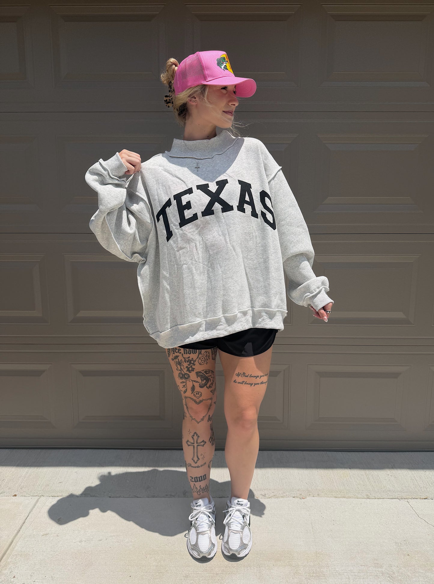 Texas Reversible Mock Neck Sweatshirt